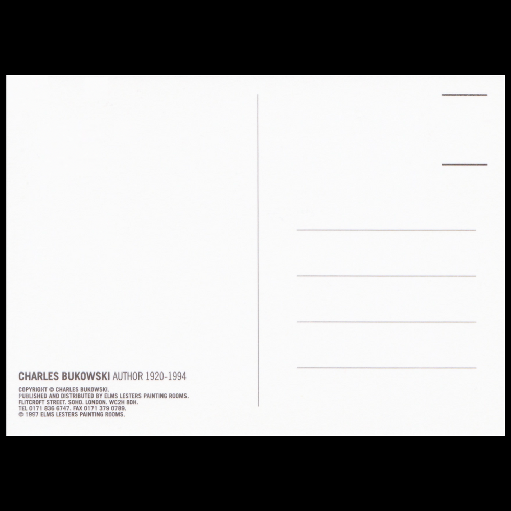 Set of 5 Charles Bukowski Postcards